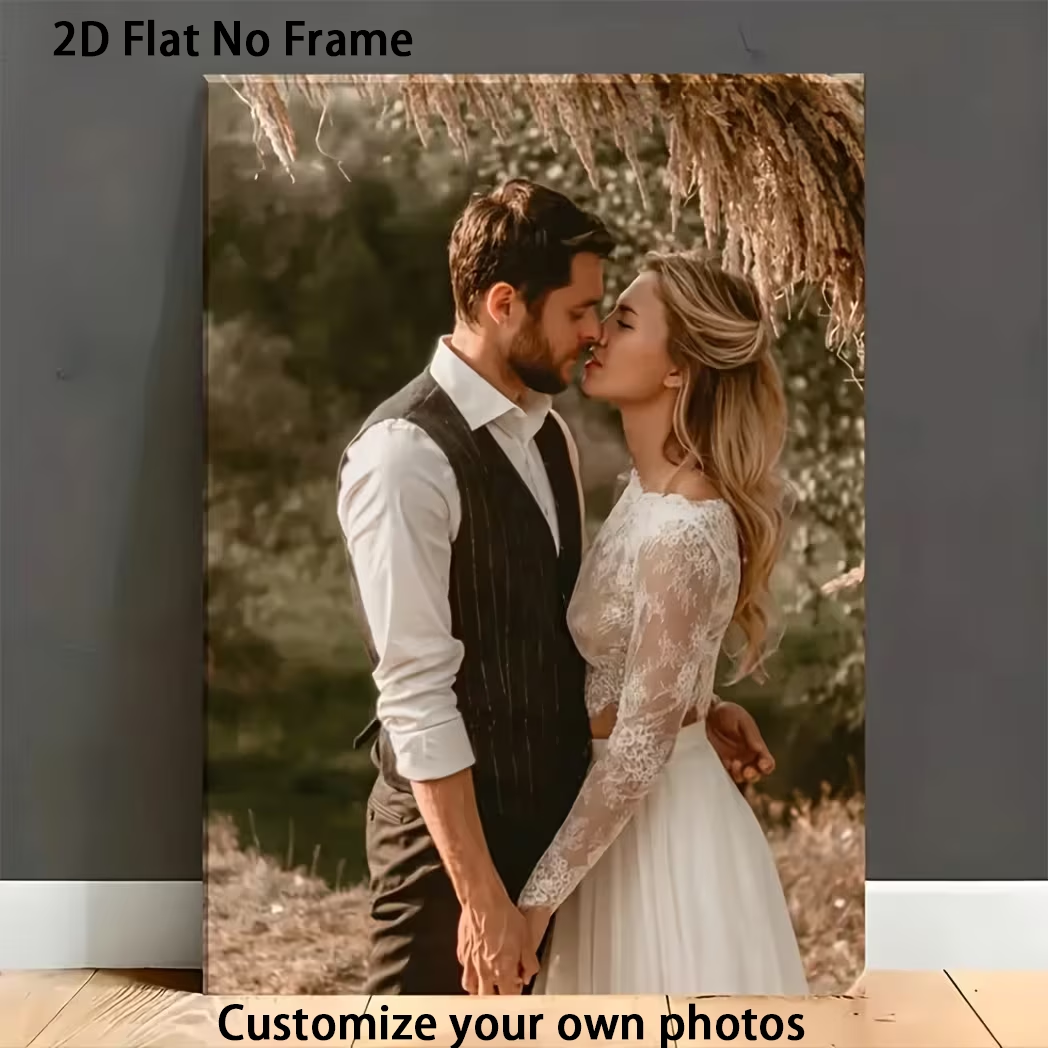 Wedding Party Supply - Custom Photo Canvas Poster — Multiple