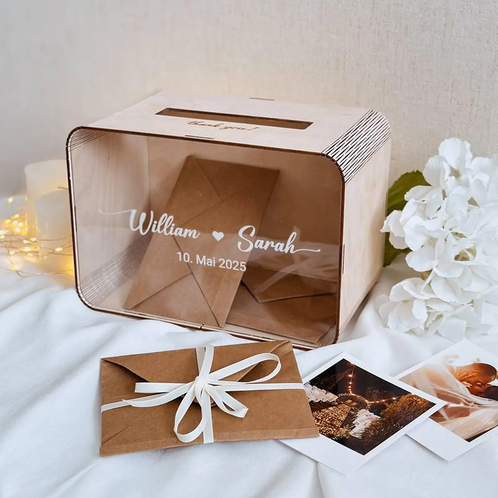 Wedding Card Box - Custom Name Decals for Wedding Christmas