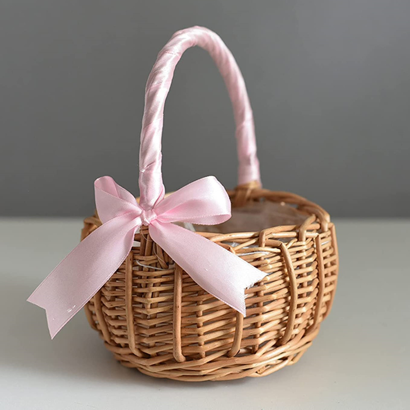 Wedding Hampers - Handmade Storage Rack Woven Flower Baskets