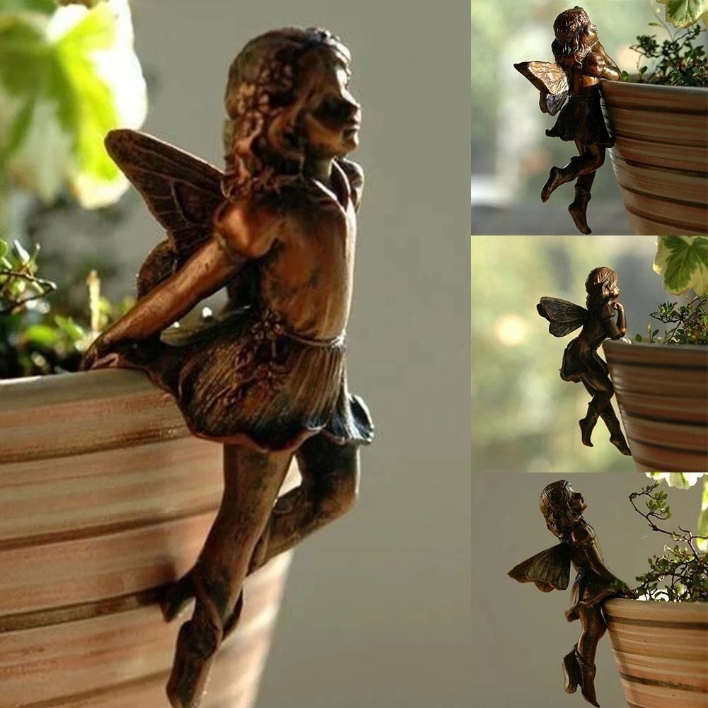 Flower Girl Basket - New Angel Girl Hanging Cup Resin