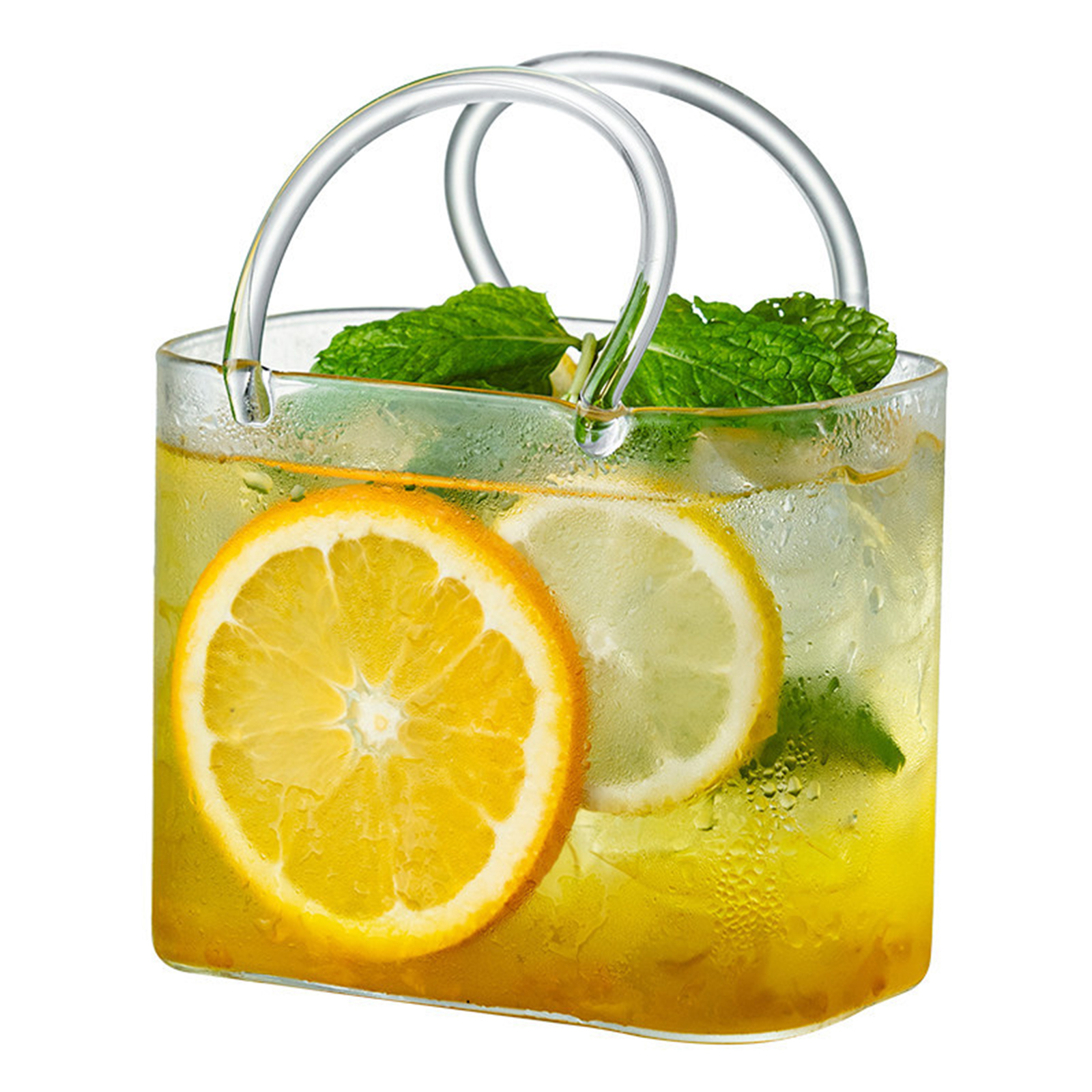 Glass Purse with Glass Straw C - Flower Girl Basket ulasan dan harga