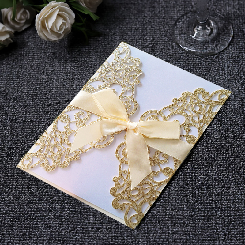 10pcs Laser Cut Wedding Invita - Wedding Supply Business ulasan dan harga