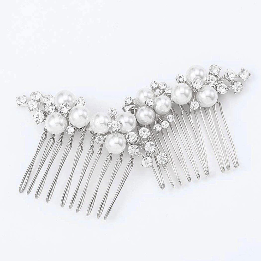 2Pcs Simple Wedding Hair Combs - Wedding Supply Store ulasan dan harga