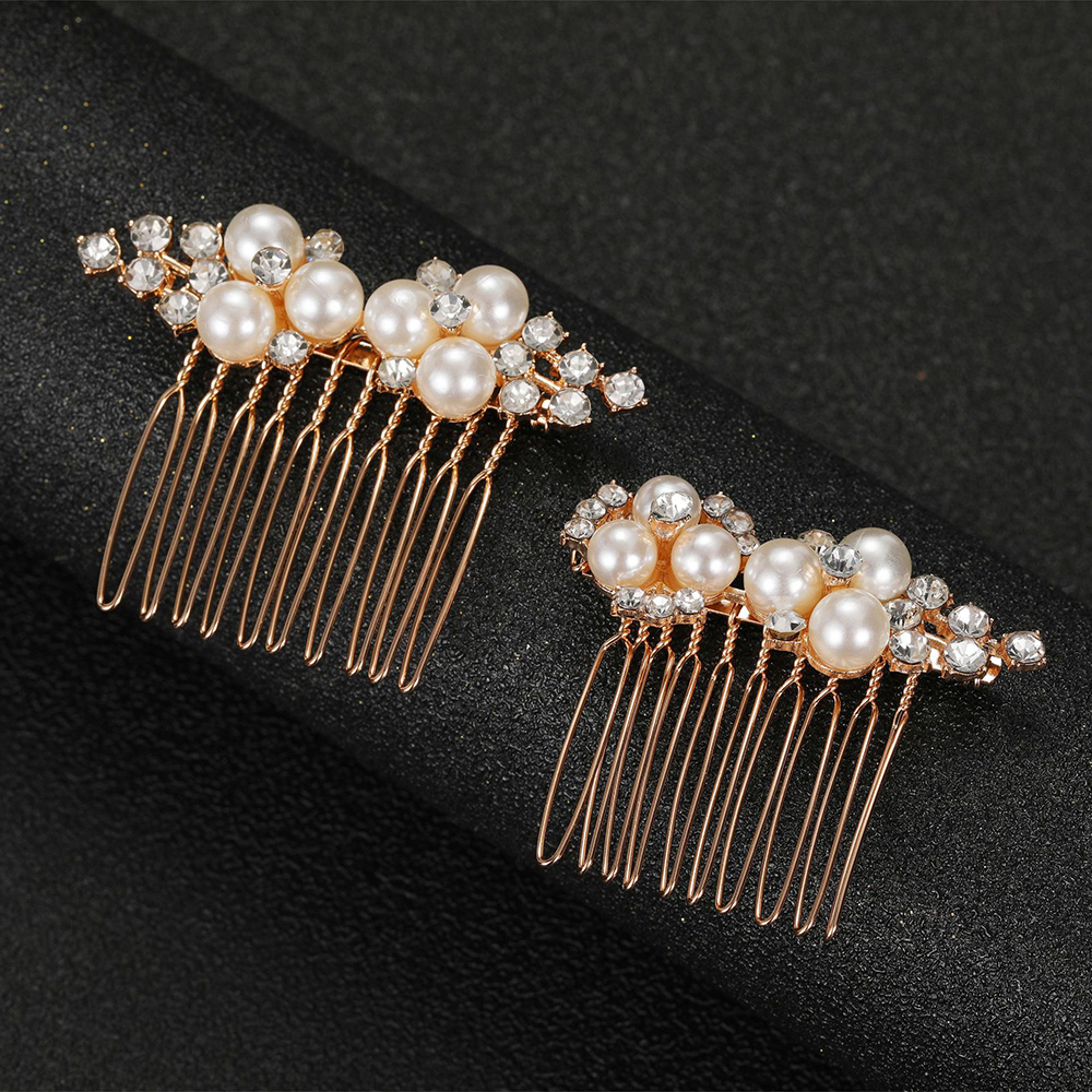 2Pcs Simple Wedding Hair Combs - Wedding Supply Store ulasan dan harga