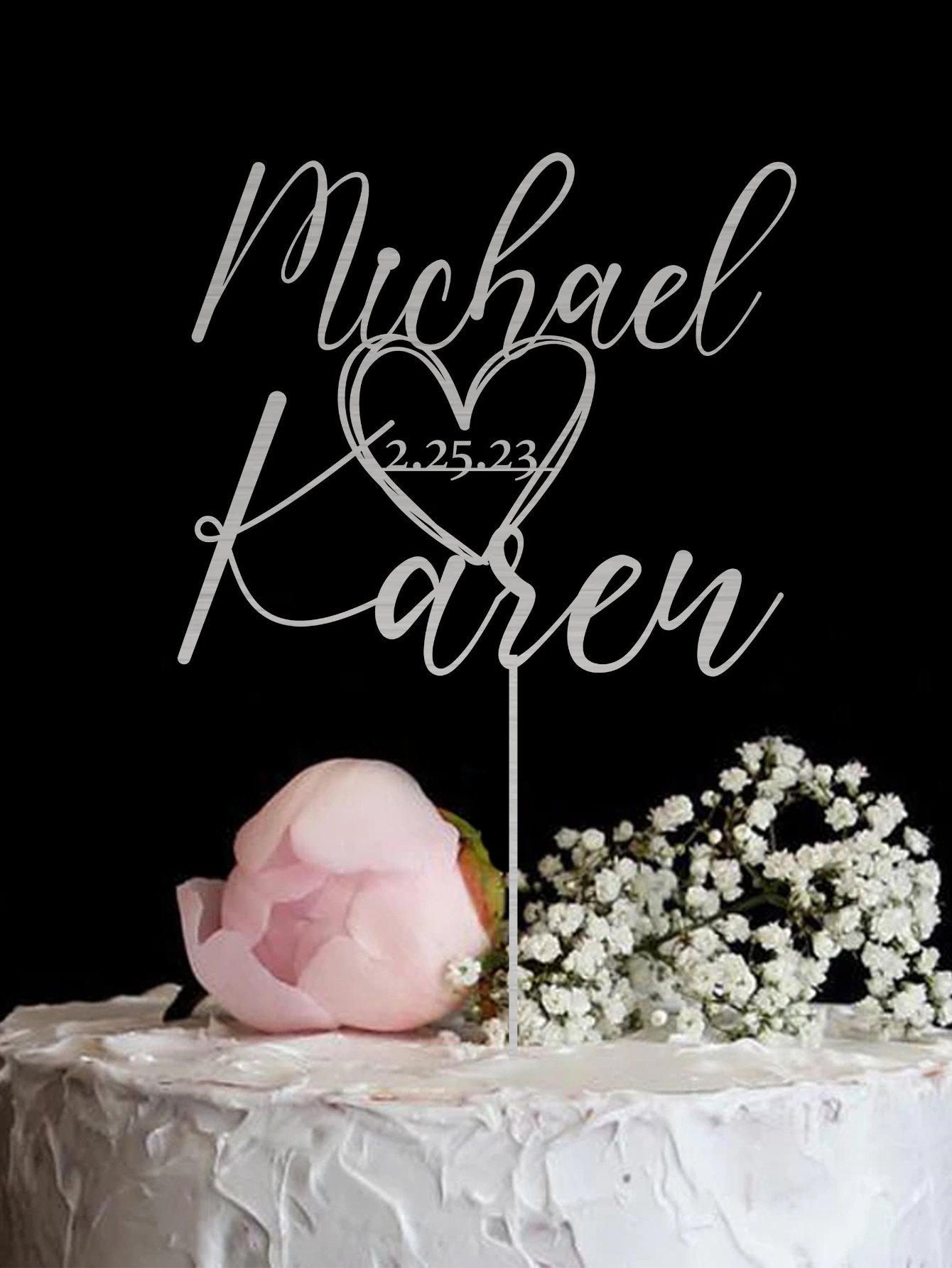 Custom Cake Topper - 1PC Perso - Wedding Shop ulasan dan harga