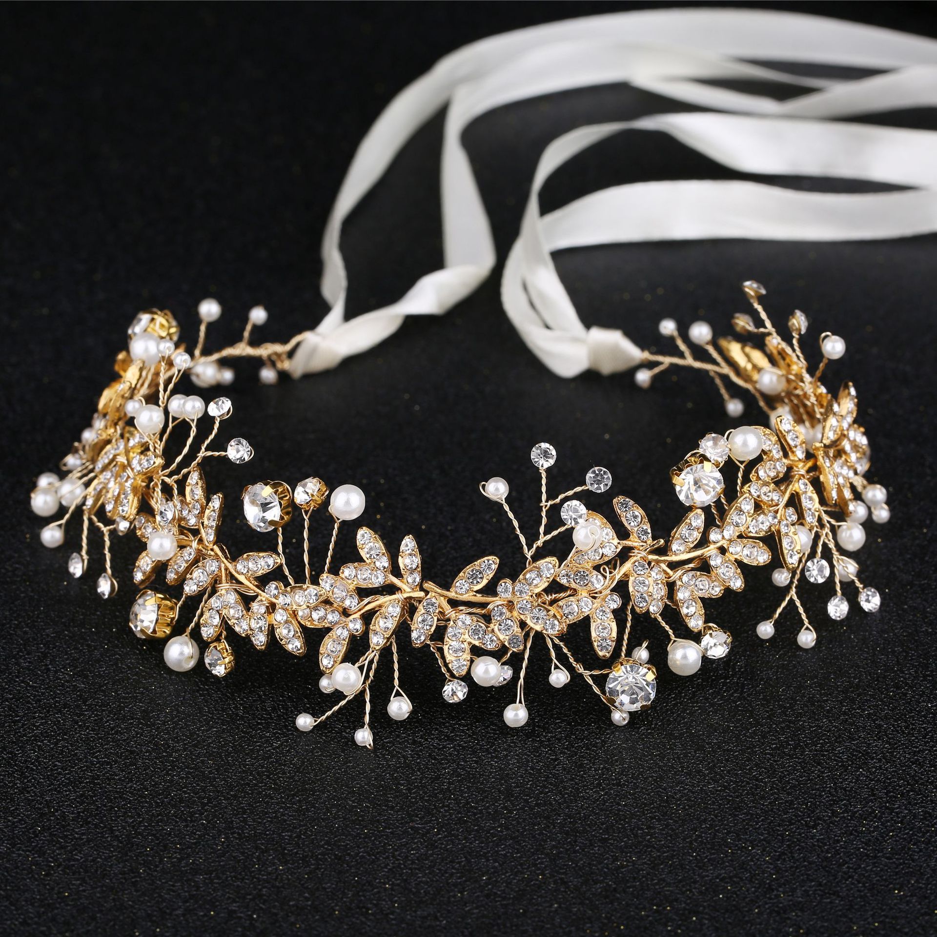 New Crystal Flower Headband Ri - Wedding Supply Store ulasan dan harga