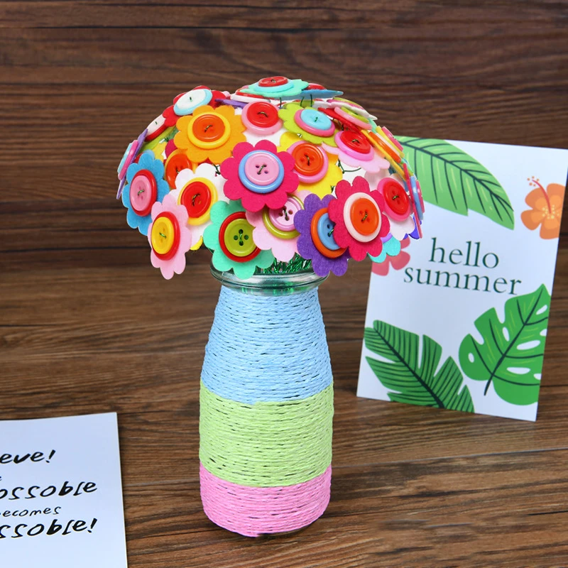 Flower Craft Kit Bouquet with  - Flower Girl Basket ulasan dan harga