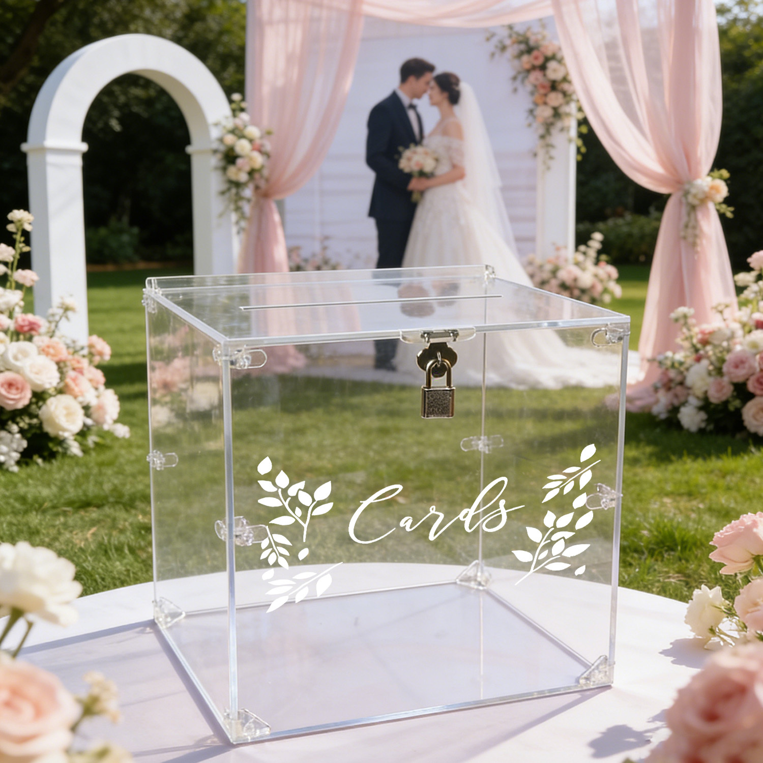Acrylic Wedding Card Boxes wit - Wedding Card Box ulasan dan harga