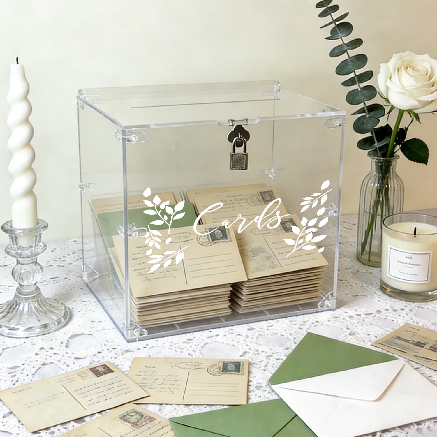 Acrylic Wedding Card Boxes wit - Wedding Card Box ulasan dan harga