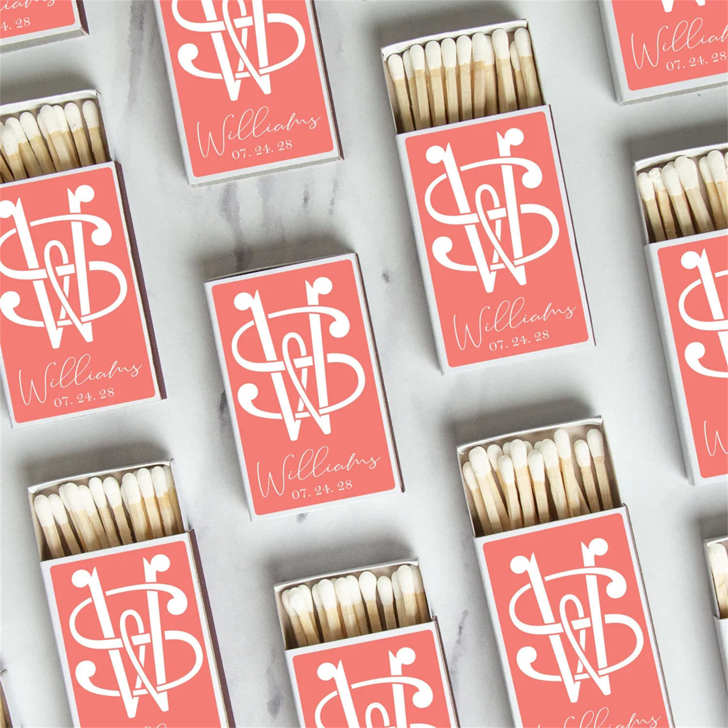 Custom Logo Printed Matchboxes - Wedding Supply Business ulasan dan harga