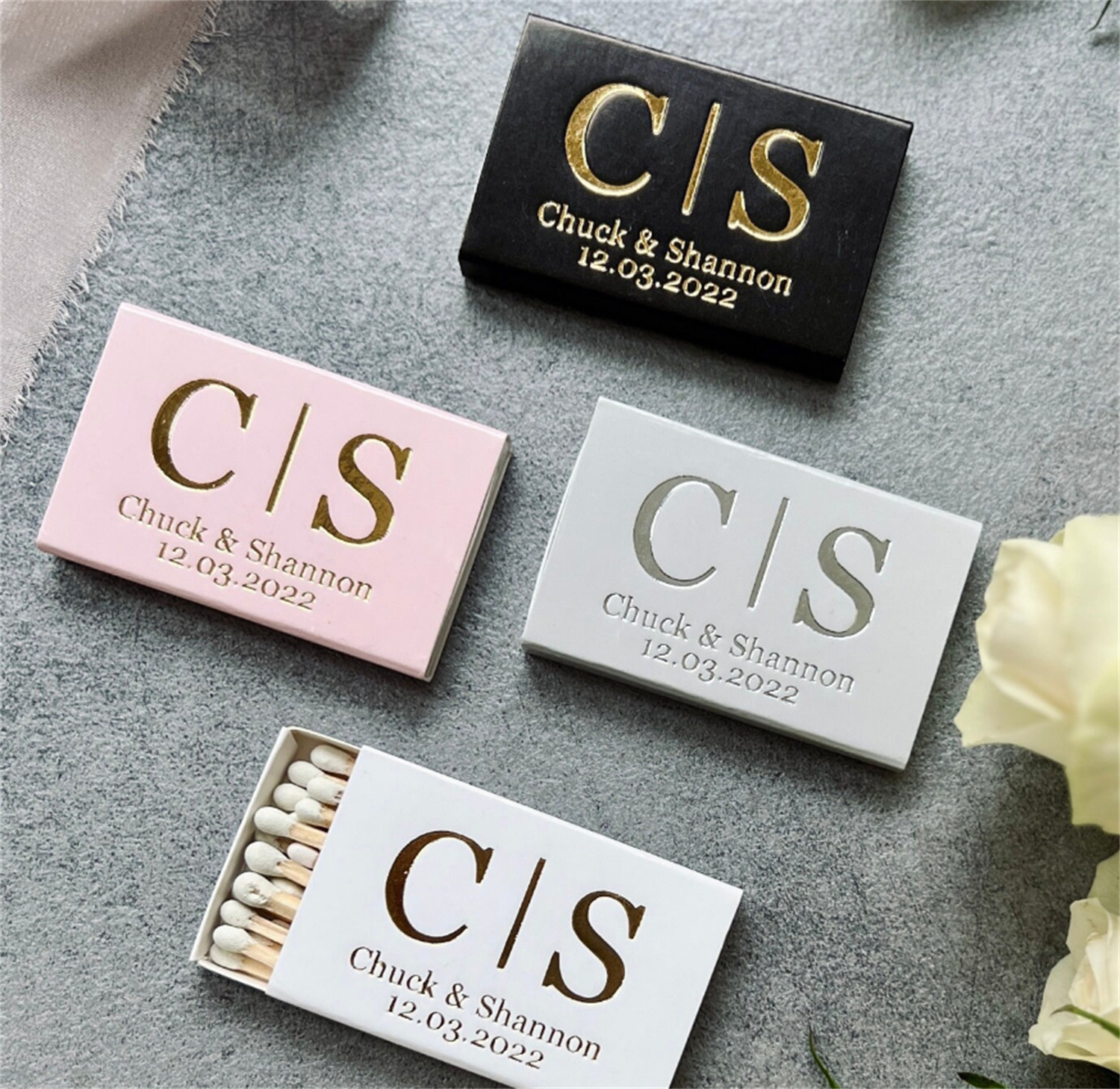 Custom Logo Printed Matchboxes - Wedding Supply Business ulasan dan harga