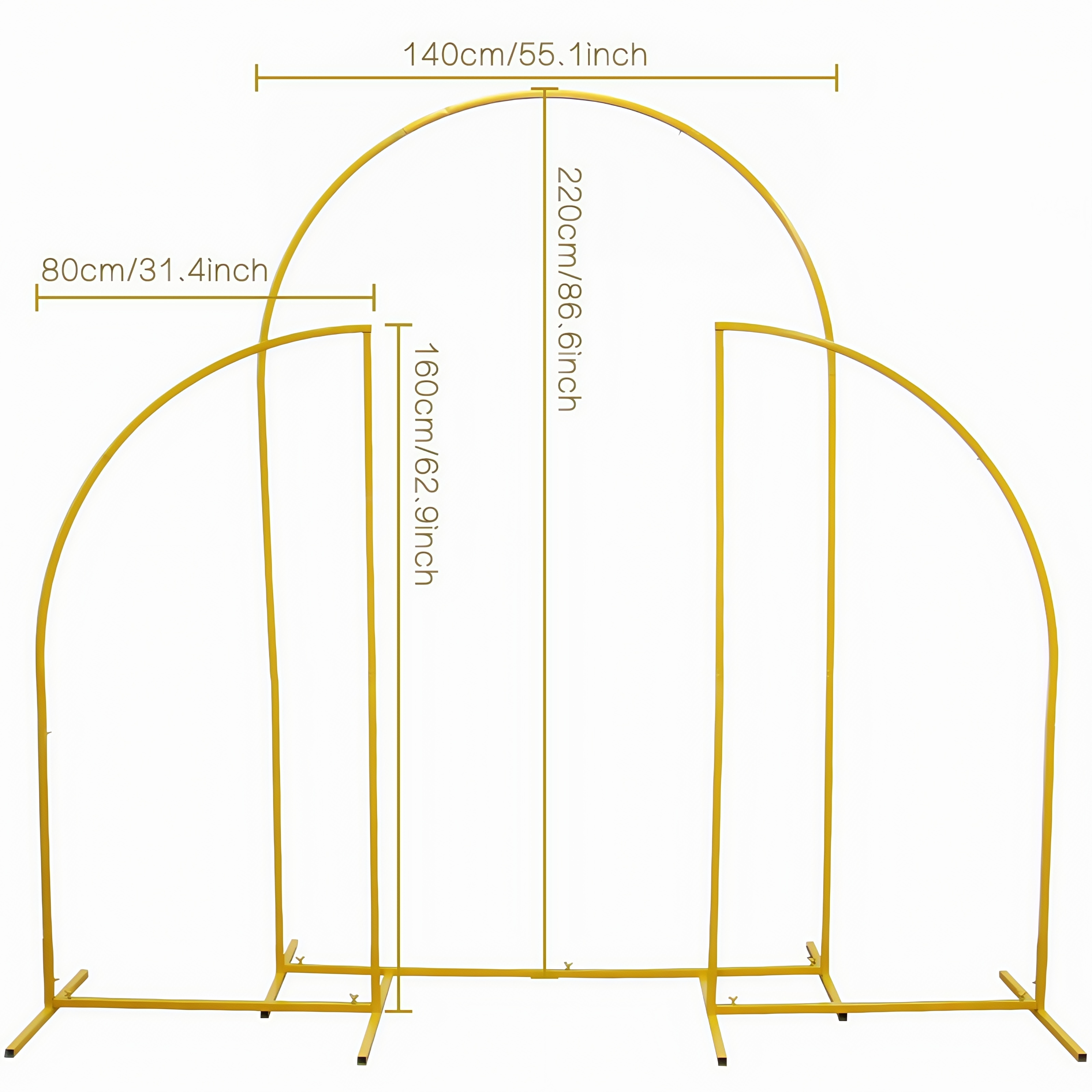 Crown Metal Arch Stand,3pcs Se - Wedding Support ulasan dan harga