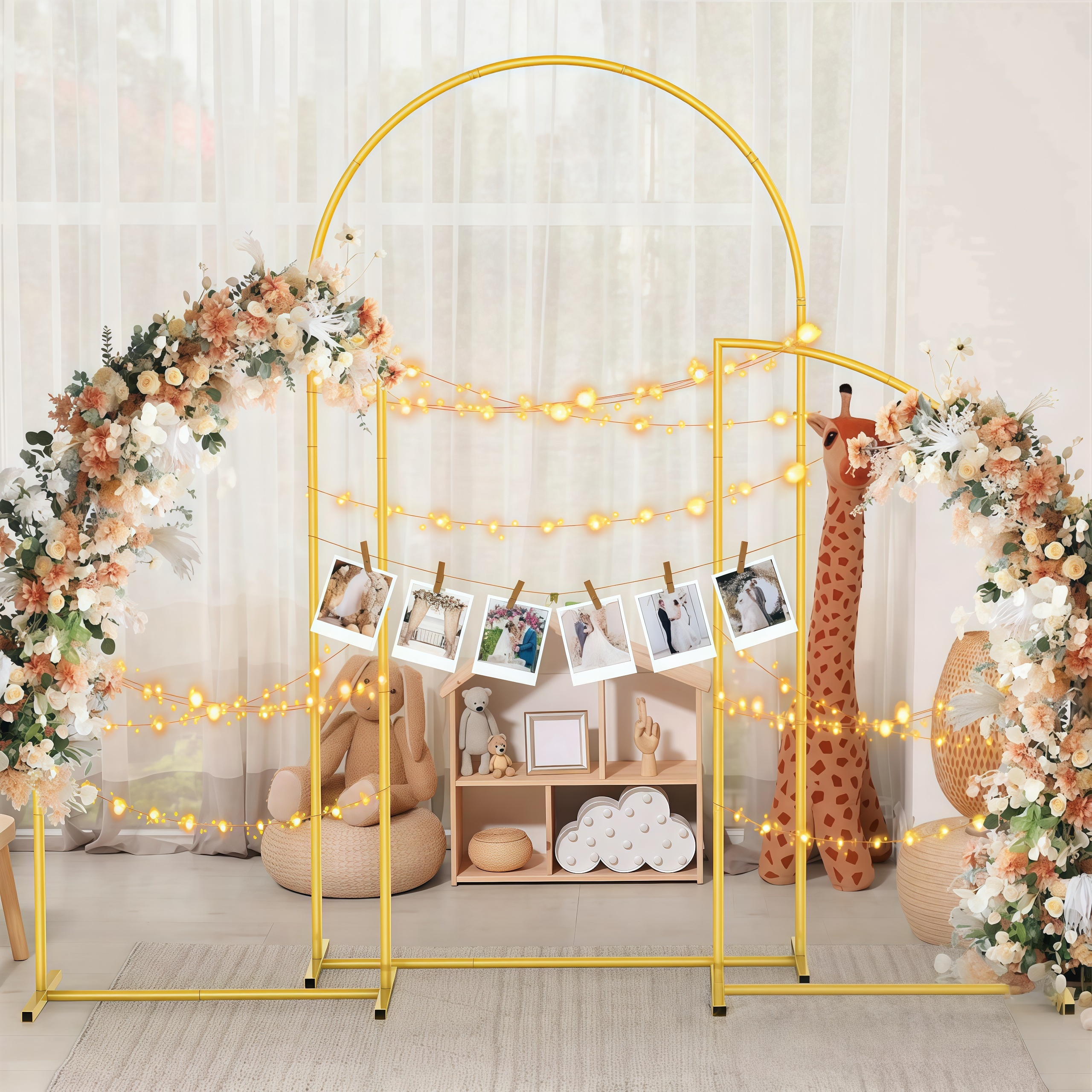 Crown Metal Arch Stand,3pcs Se - Wedding Support ulasan dan harga