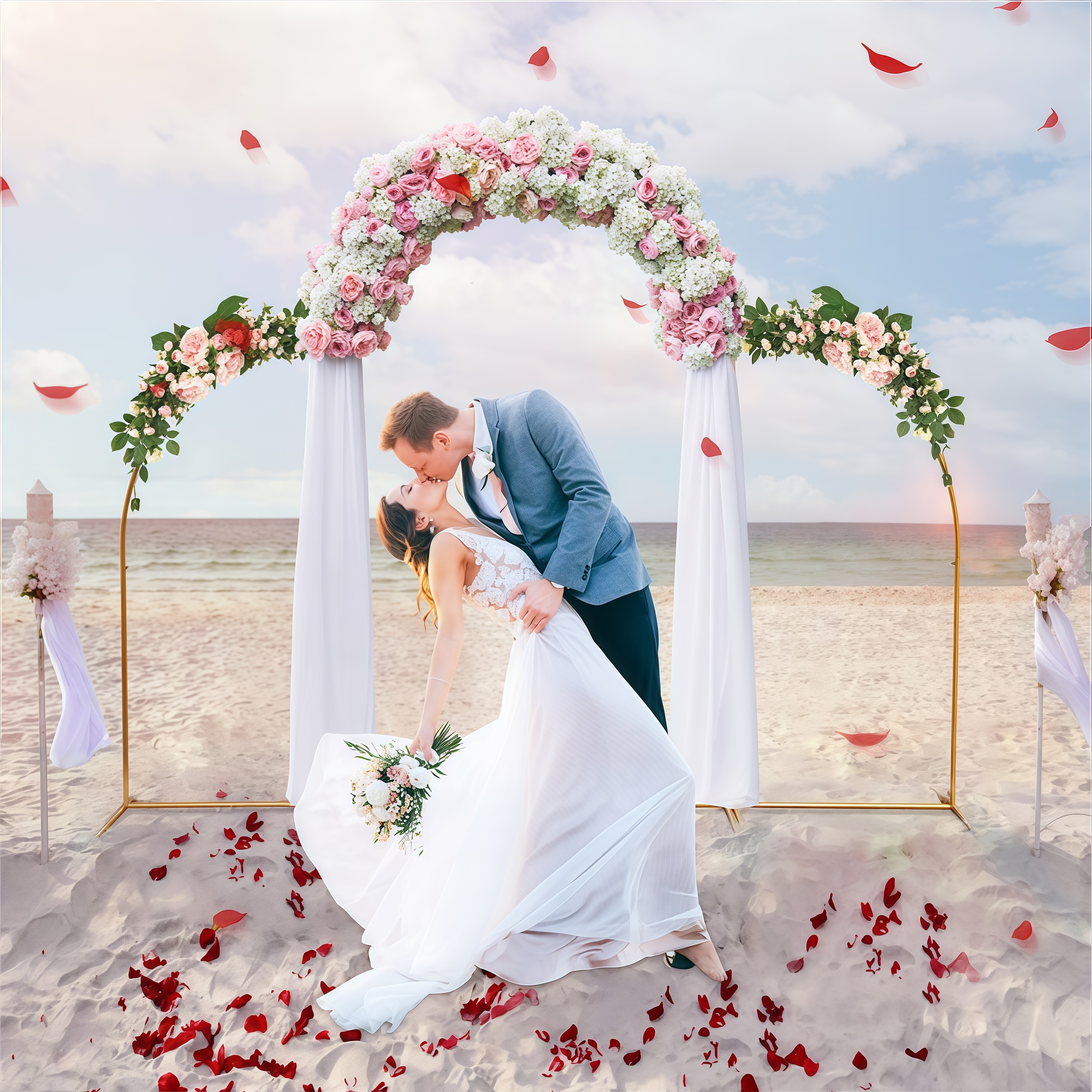 Crown Metal Arch Stand,3pcs Se - Wedding Support ulasan dan harga