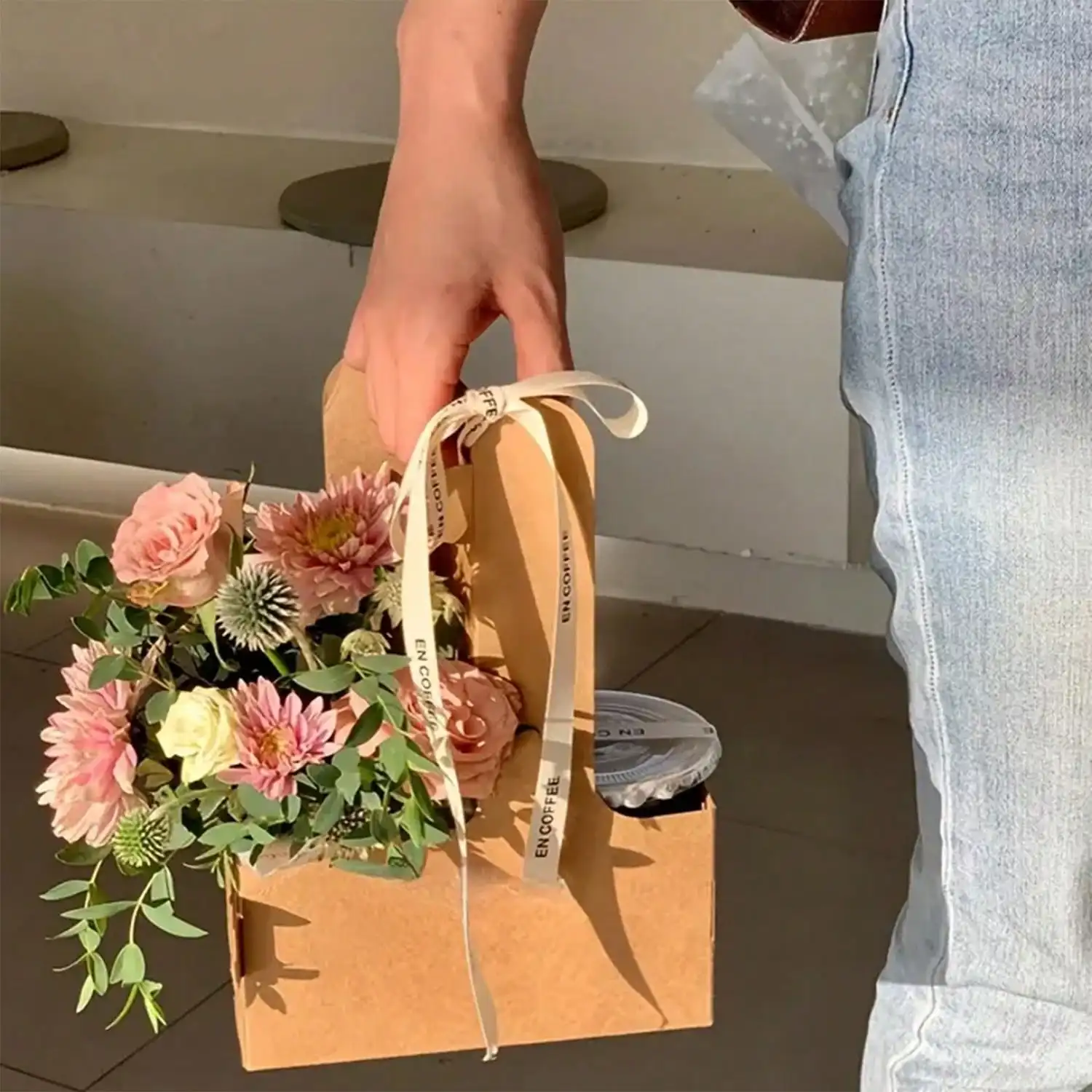 Kraft Paper Flower Bouquet Gif - Wedding Hampers ulasan dan harga