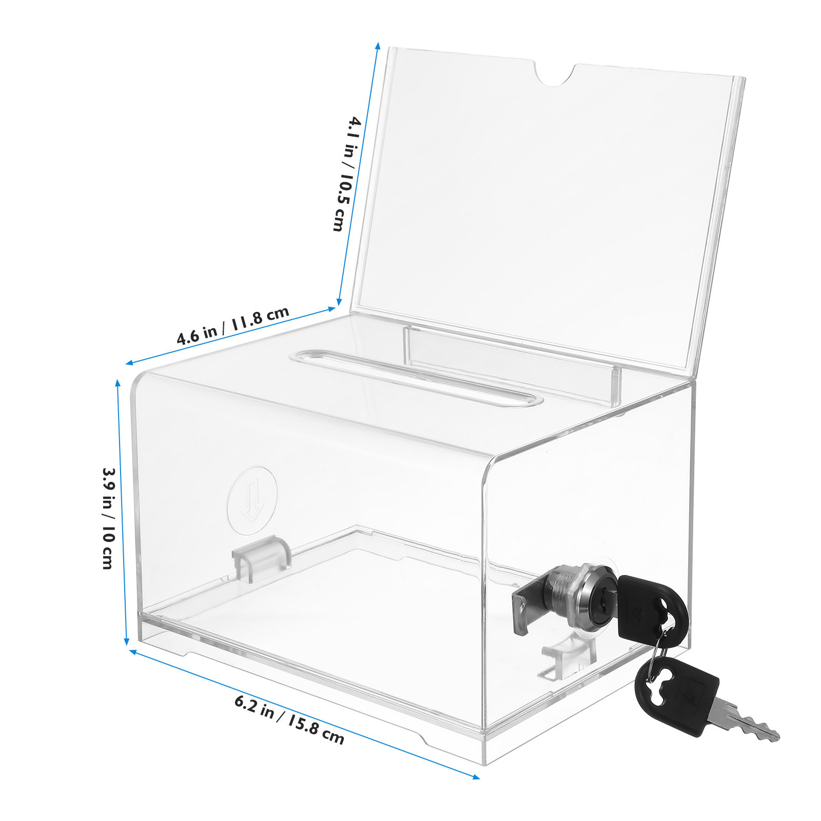 Clear Acrylic Suggestion Box w - Wedding Card Box ulasan dan harga