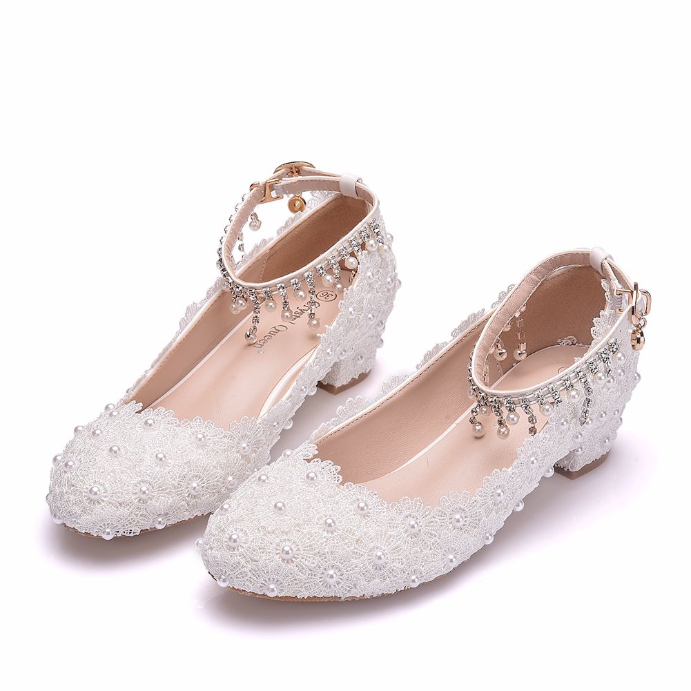 Women's Closed Toe Low Chunky  - Wedding Shop ulasan dan harga