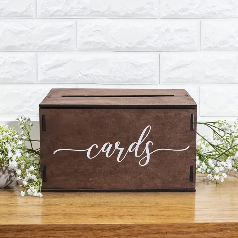 New Wooden Wedding Card Box De - Wedding Card Box ulasan dan harga
