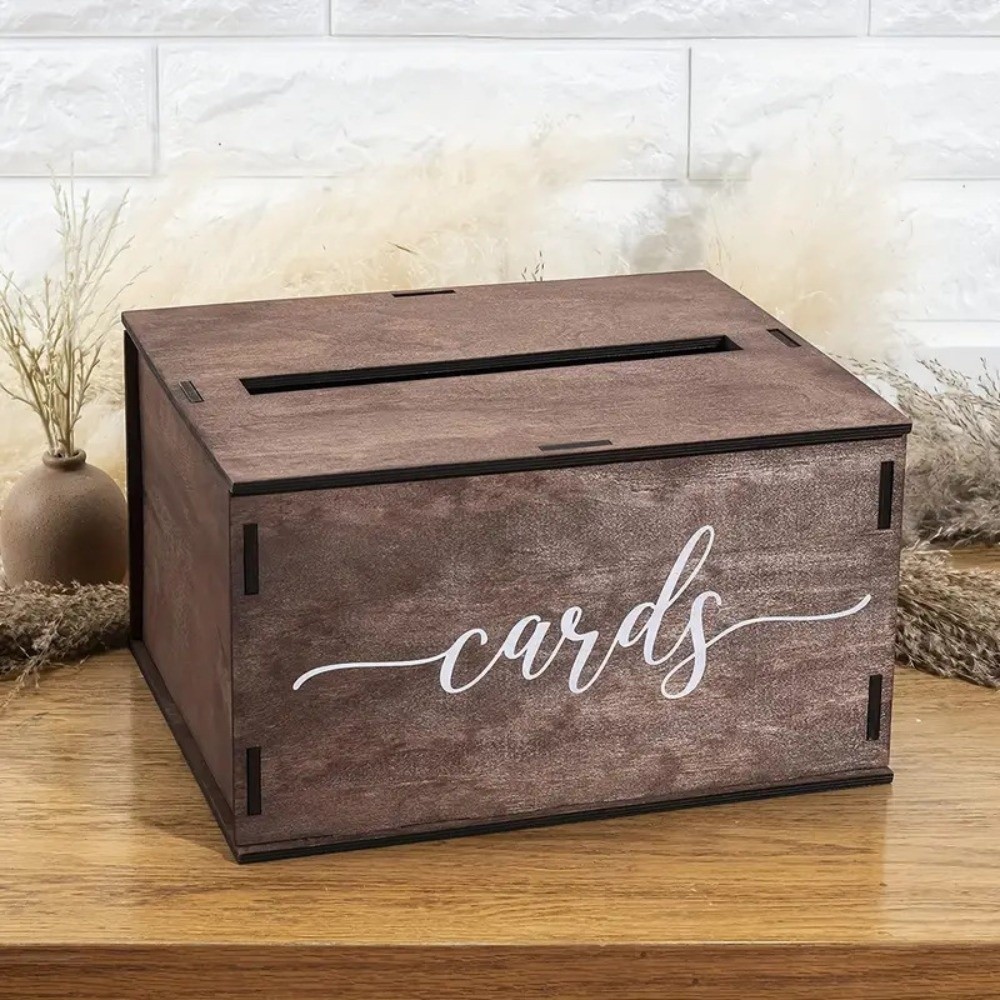 New Wooden Wedding Card Box De - Wedding Card Box ulasan dan harga
