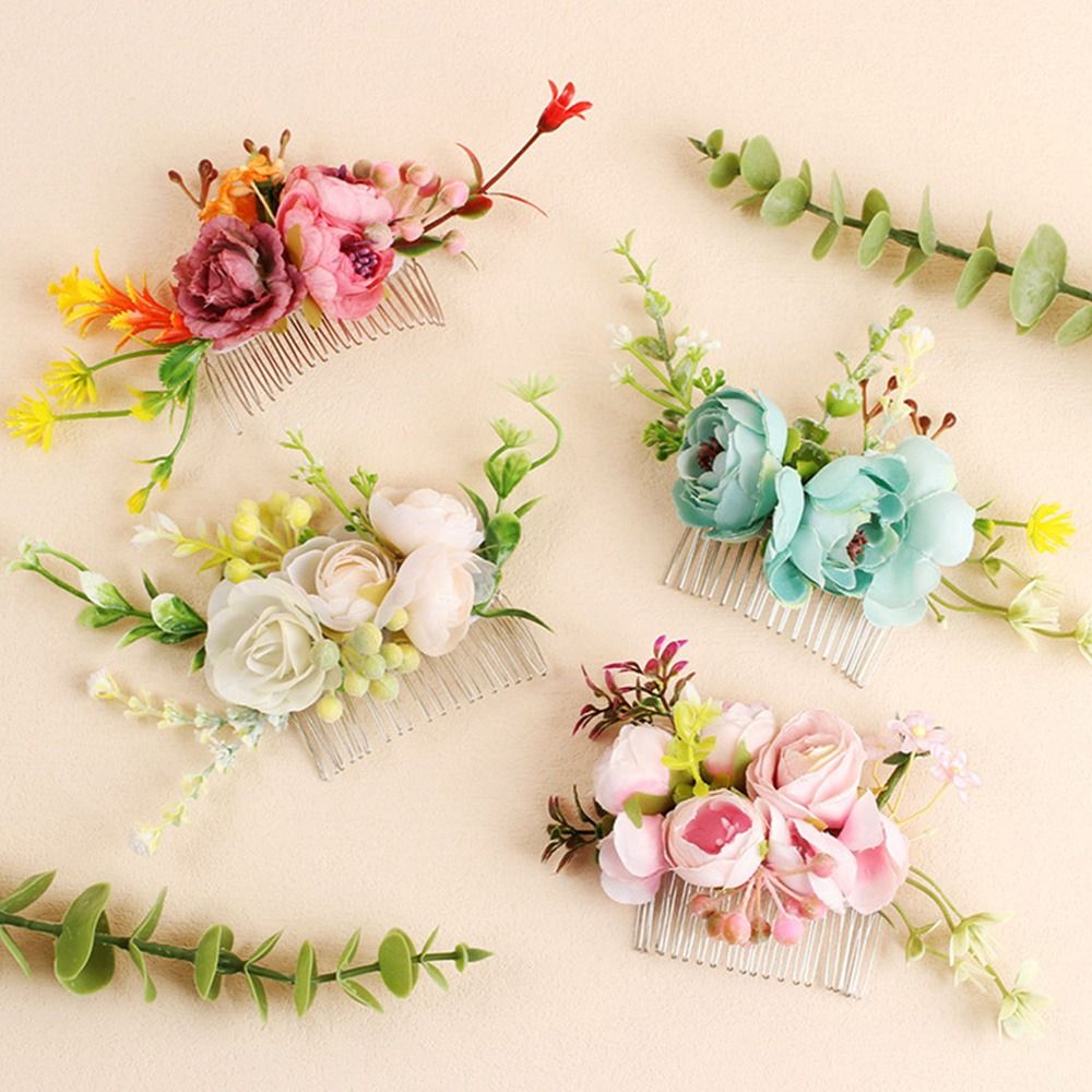 Flower Hair Comb Elegant Brida - Wedding Supply Store ulasan dan harga