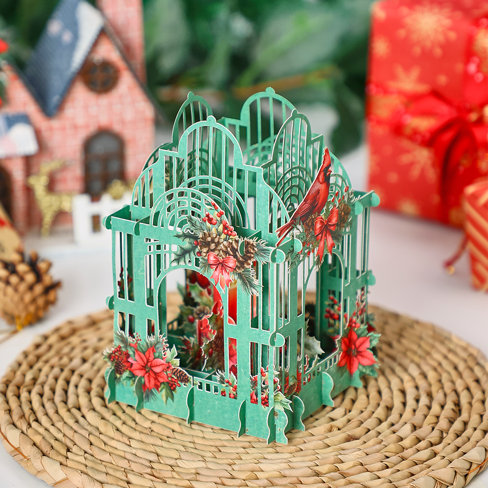 Christmas Poinsettia 3D Box Ca - Wedding Supply Business ulasan dan harga