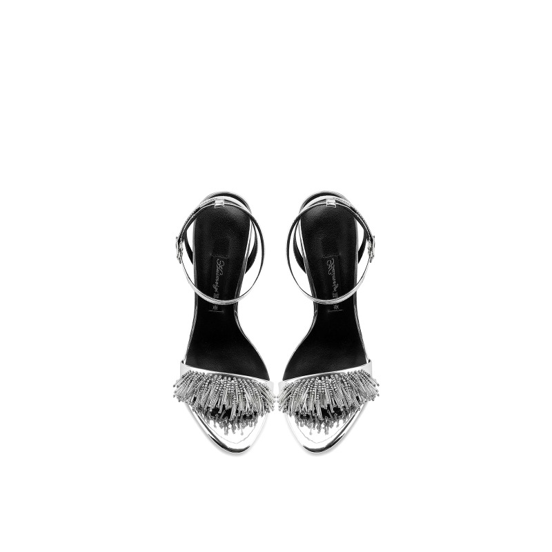 Silver Stiletto Heels Women  S - Wedding Super ulasan dan harga