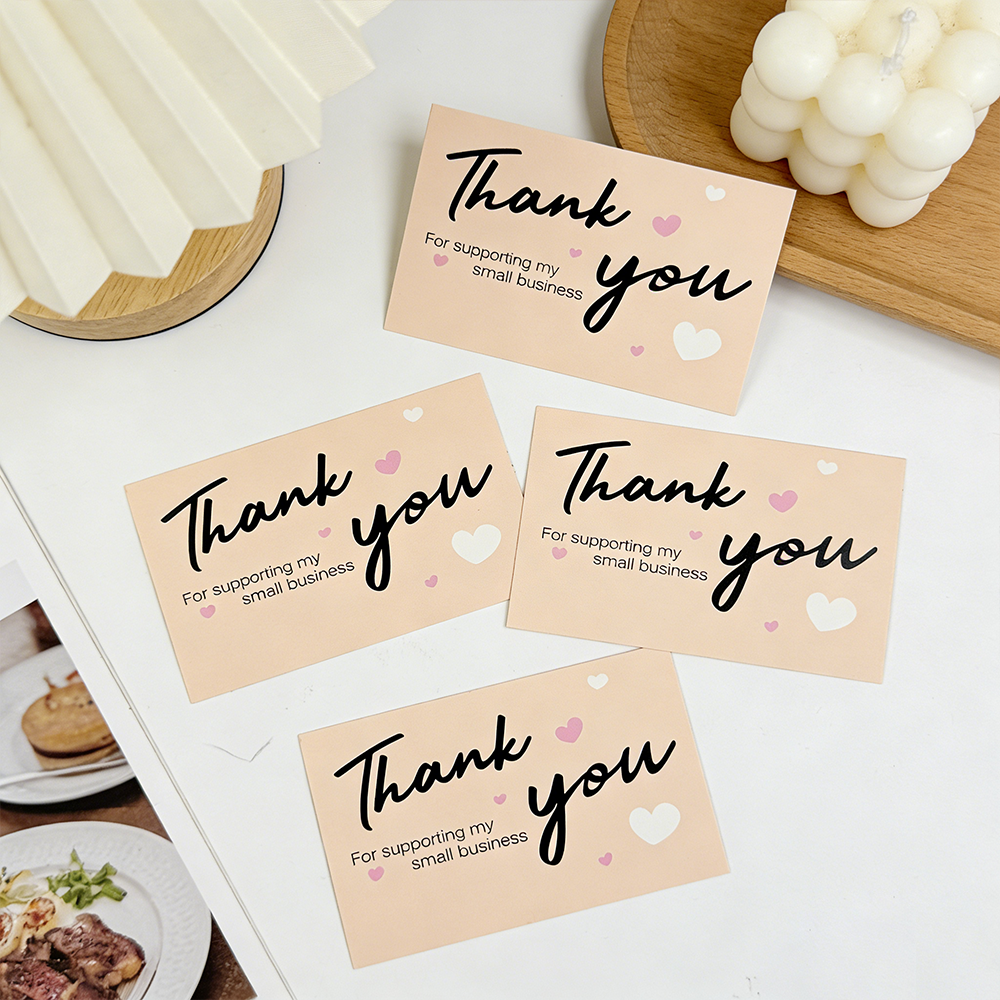 50/100pcs Thank You Cards, for - Wedding Supply Online Store ulasan dan harga
