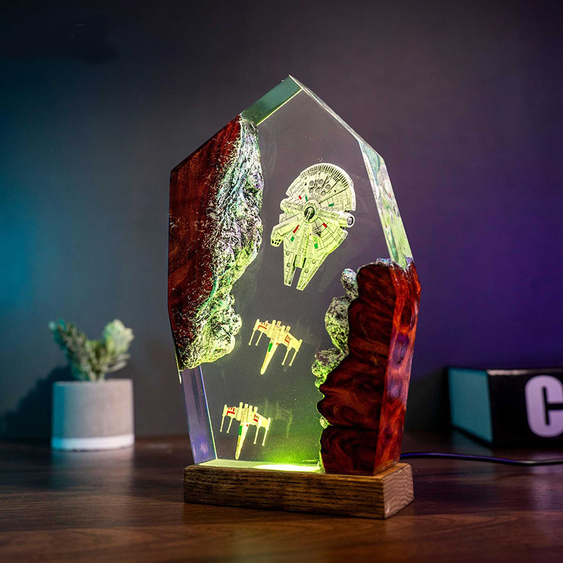 Table Resin Lamp Universe War  - Wedding Party Supply ulasan dan harga