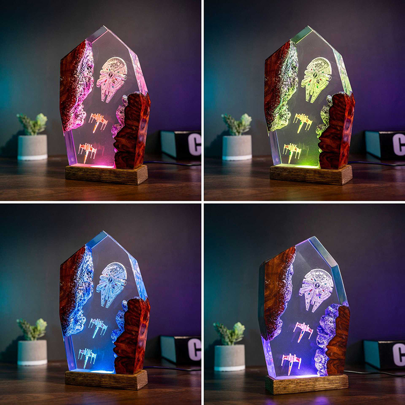 Table Resin Lamp Universe War  - Wedding Party Supply ulasan dan harga