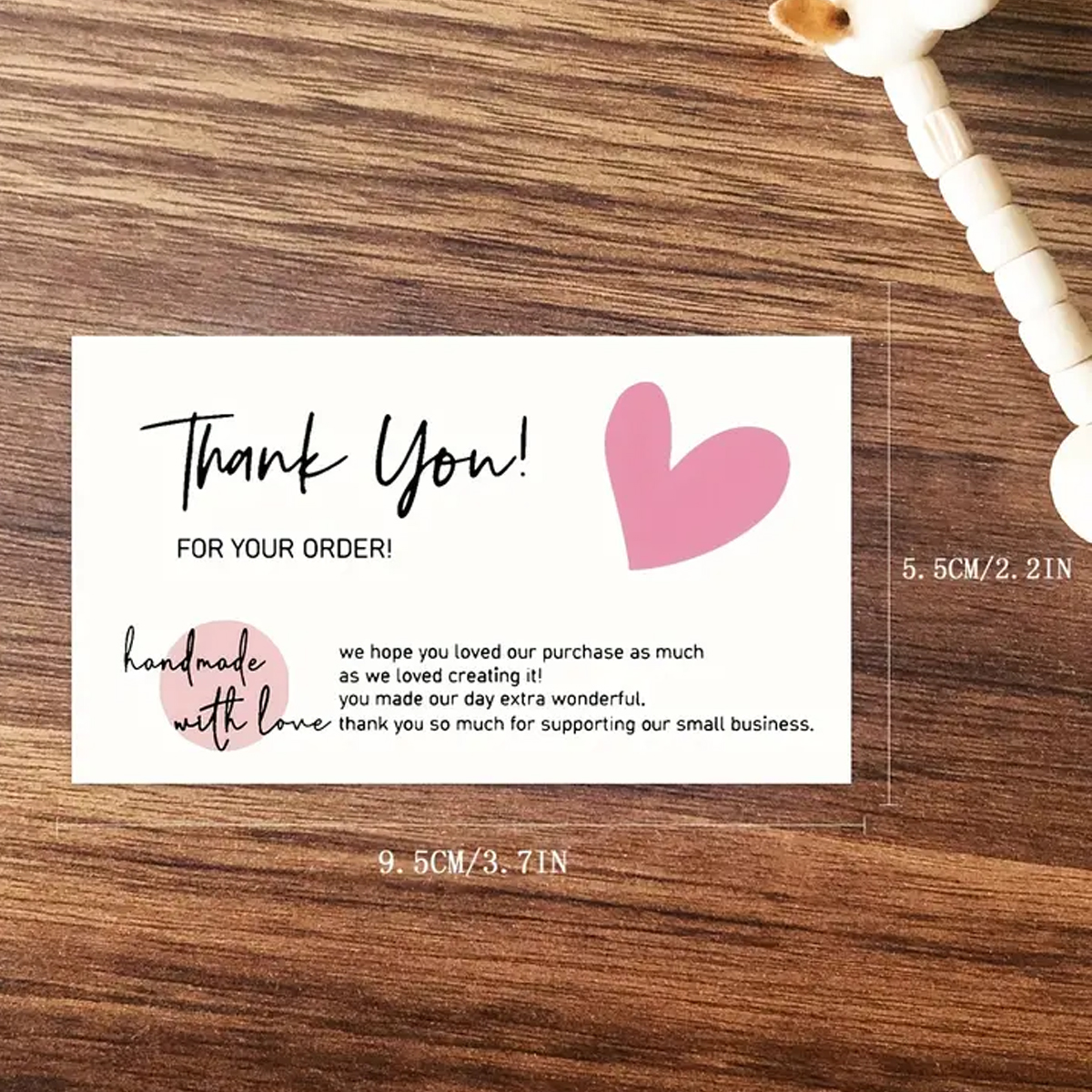 50pcs Thank You Card Exquisite - Wedding Supply Business ulasan dan harga