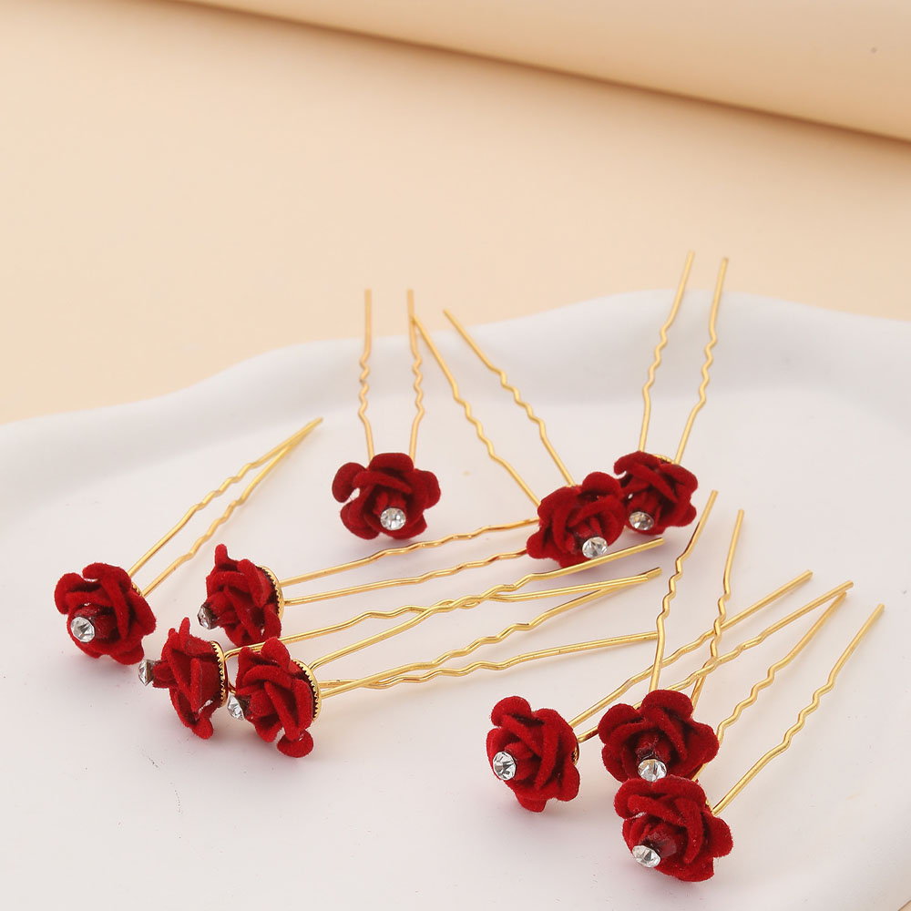 10Pcs Rose Hair Accessories We - Wedding Supply Store ulasan dan harga