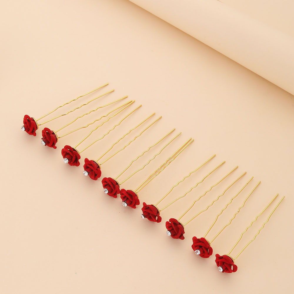 10Pcs Rose Hair Accessories We - Wedding Supply Store ulasan dan harga