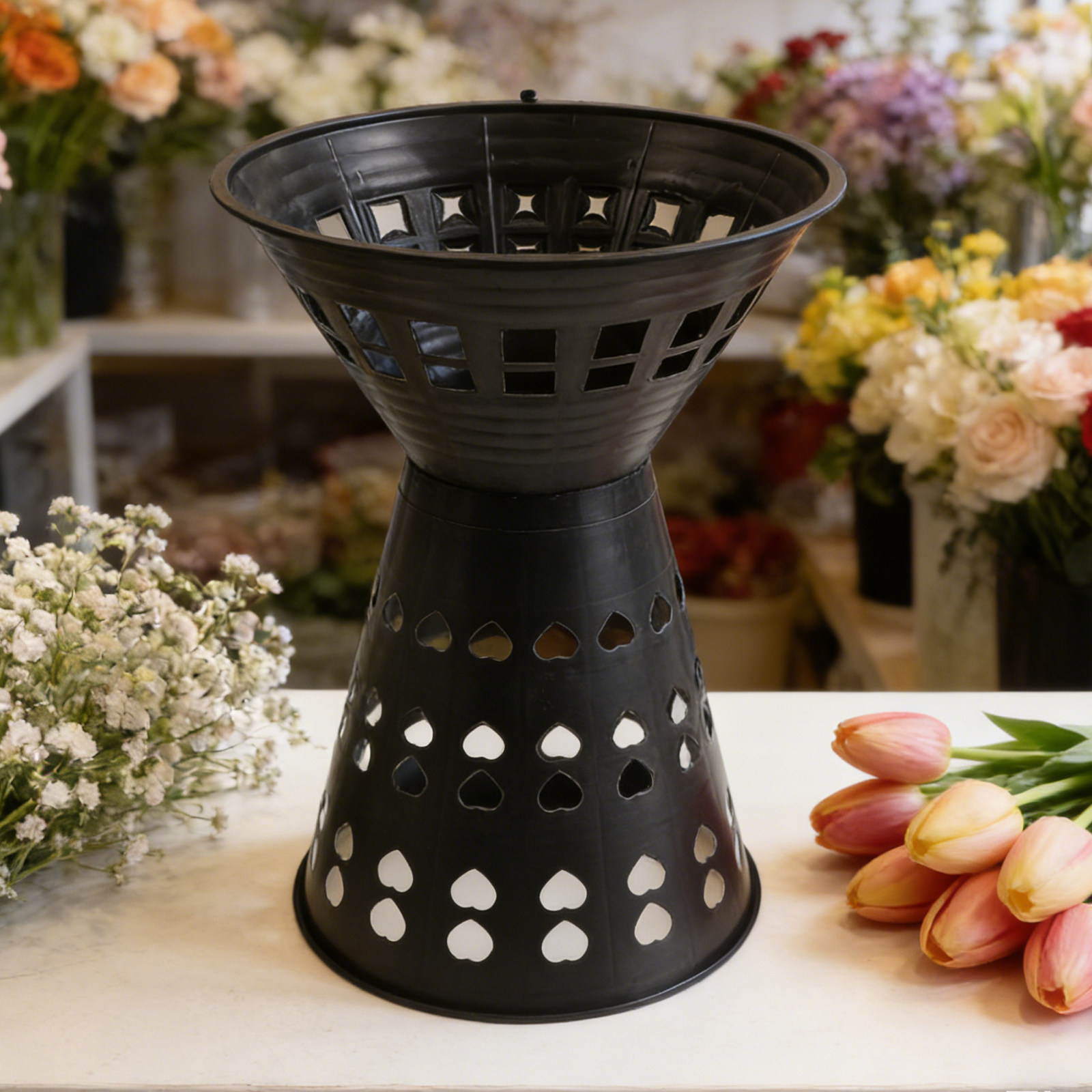 8Pcs Ventilated Floral Bouquet - Wedding Support ulasan dan harga