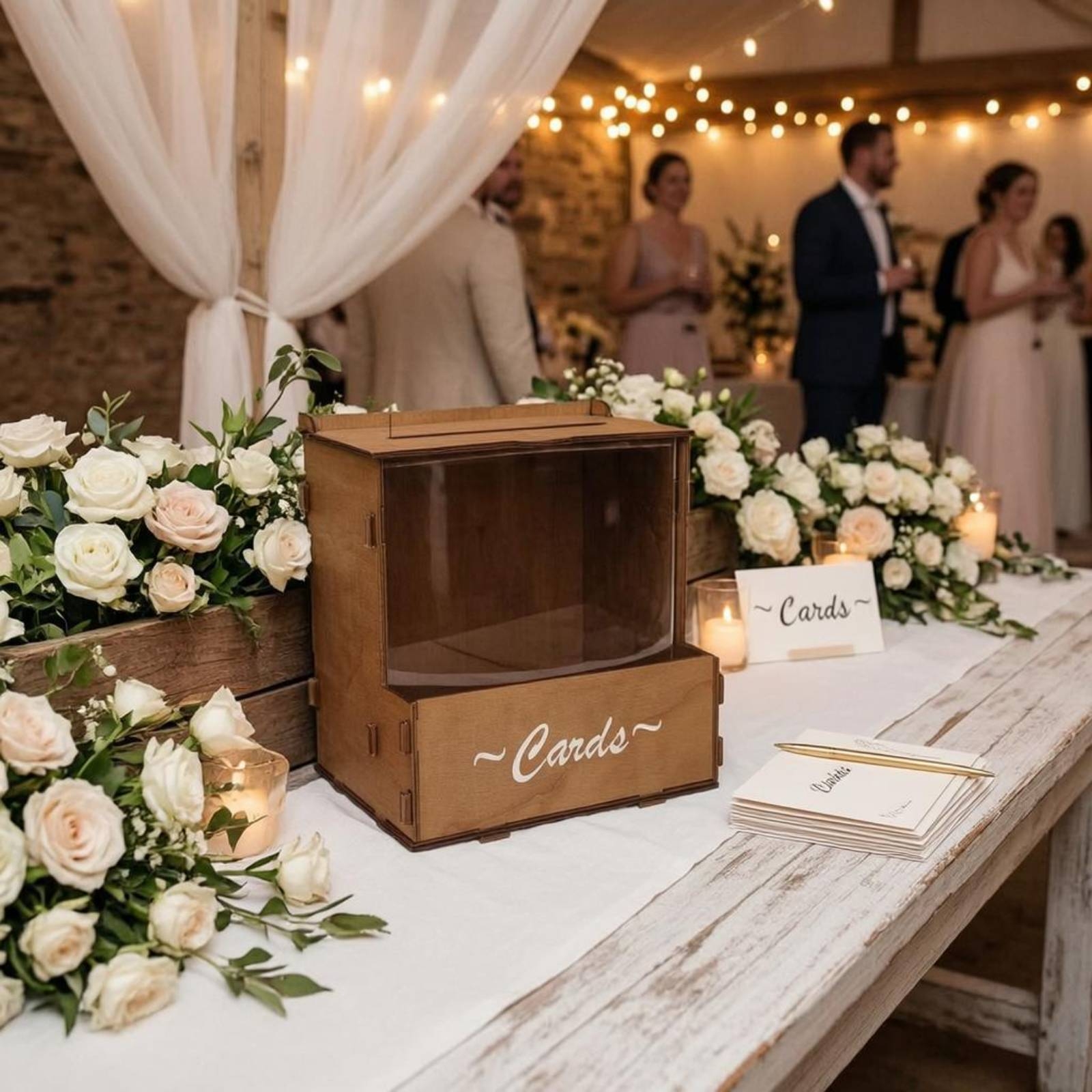 Wooden Wedding Card Box Large  - Wedding Card Box ulasan dan harga