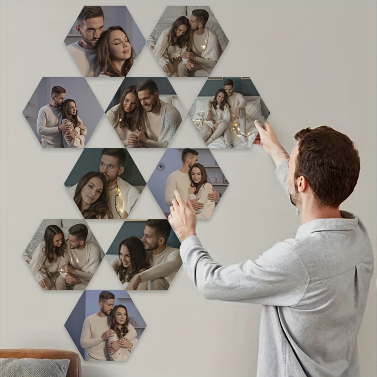 Custom Wall Decor — Modern Hex - Wedding Party Supply ulasan dan harga