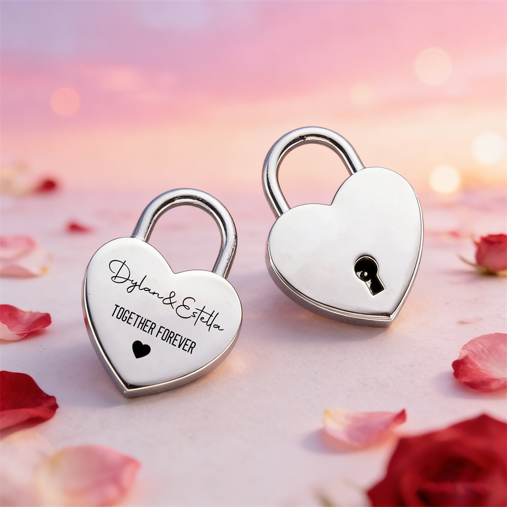 Custom Name Heart-Shaped Padlo - Wedding Party Supply ulasan dan harga