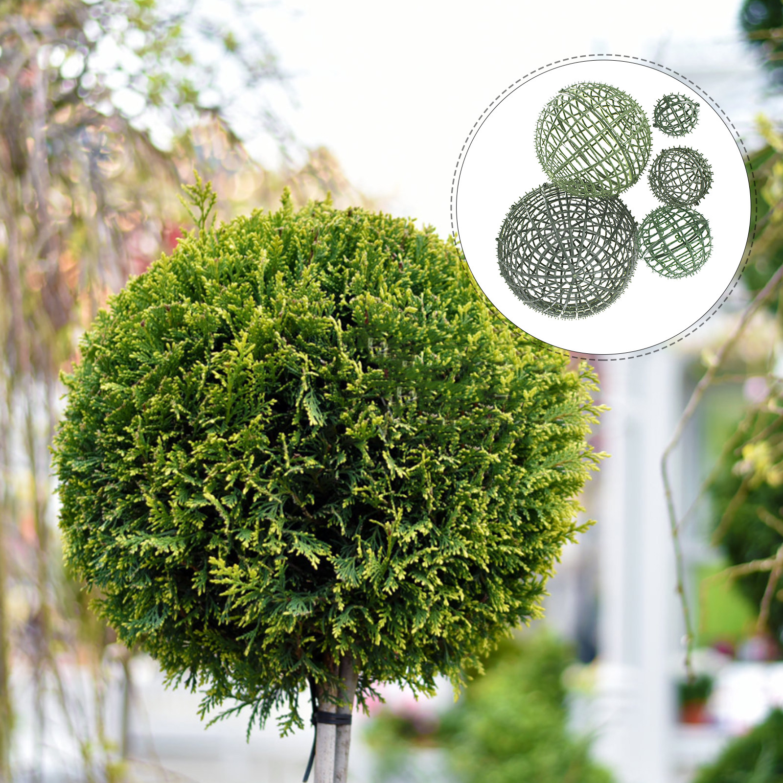 5Pcs Floral Plant Topiary Ball - Wedding Support ulasan dan harga