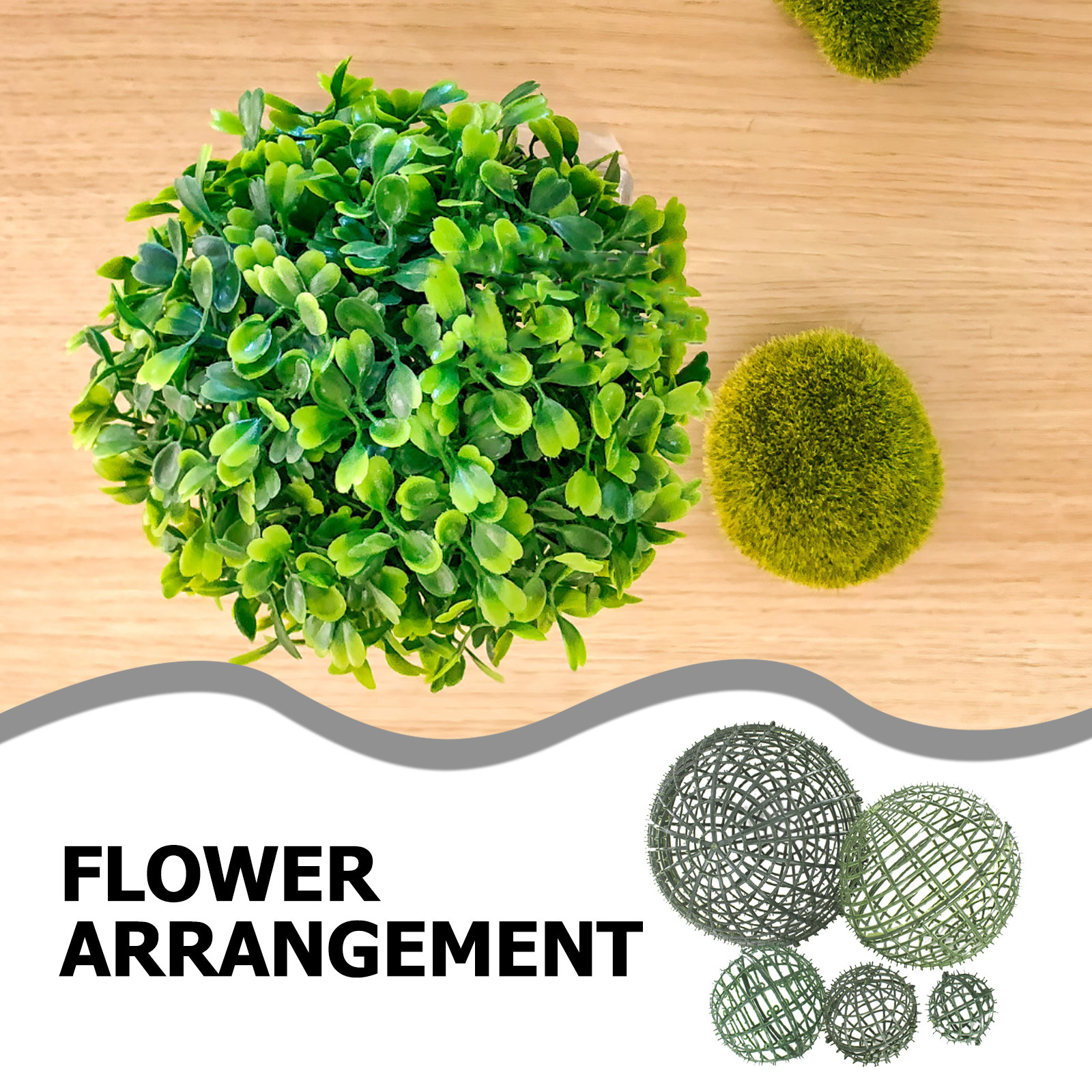 5Pcs Floral Plant Topiary Ball - Wedding Support ulasan dan harga
