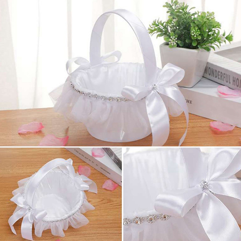 Wedding Baskets White Flower G - Wedding Hampers ulasan dan harga