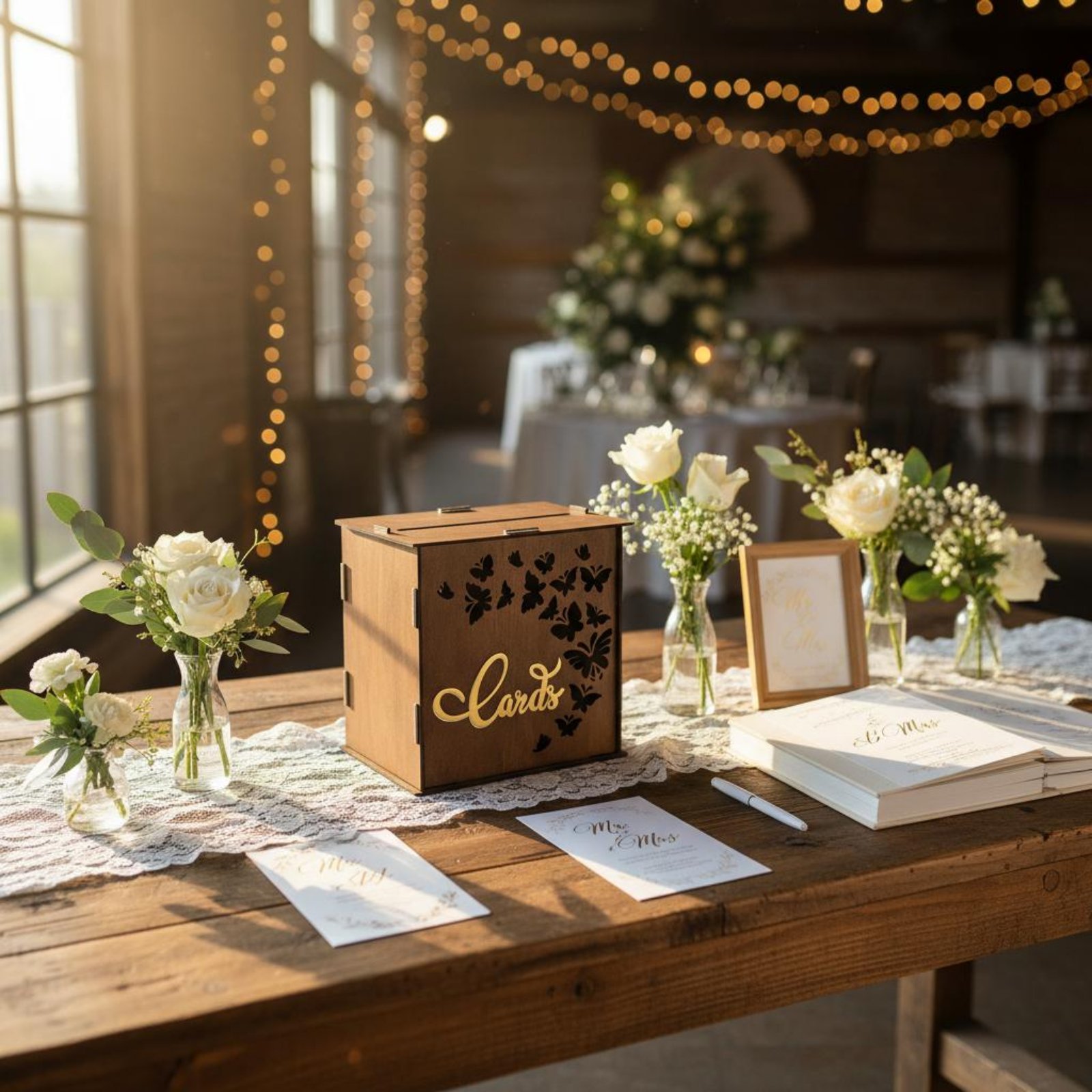 Wedding Card Box Cards Slot Wo - Wedding Card Box ulasan dan harga