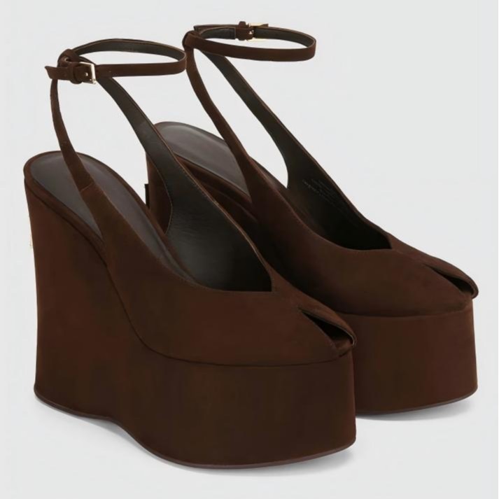2026Summer Slope Heel Thick Bo - Wedding Shop ulasan dan harga