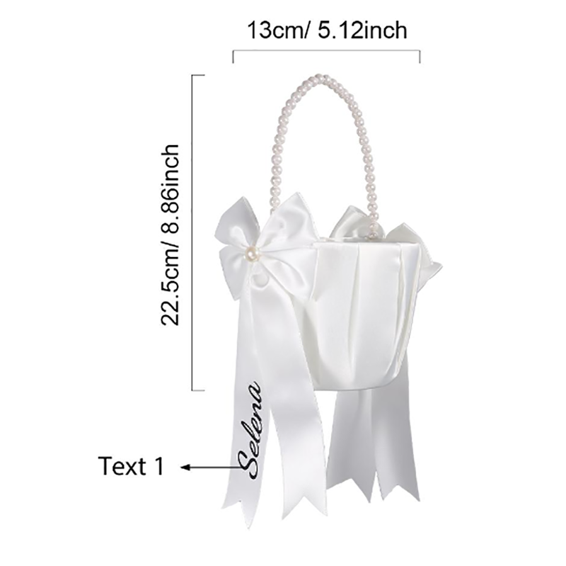 Custom Name Flower Girl Basket - Wedding Hampers ulasan dan harga