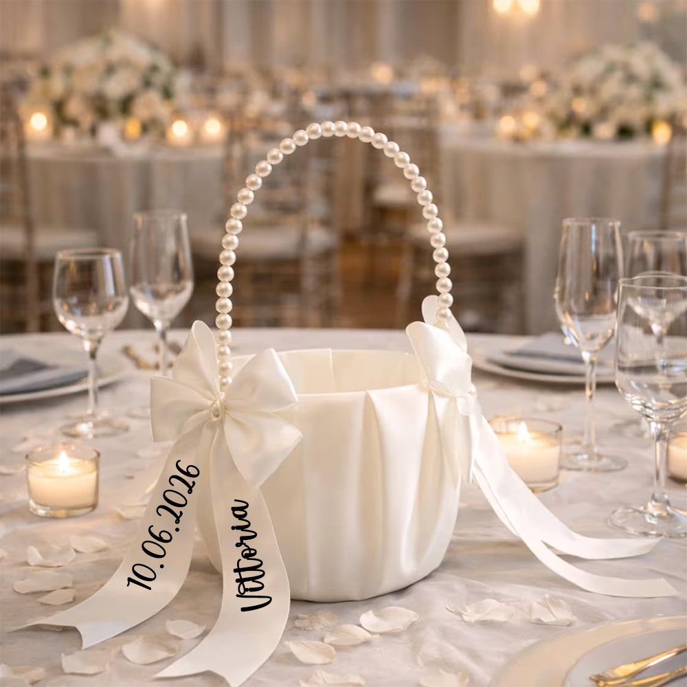 Custom Name Flower Girl Basket - Wedding Hampers ulasan dan harga