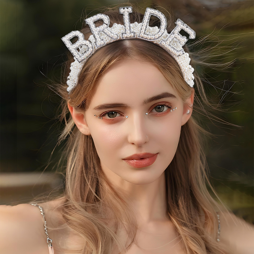 Pearl Headband Diadem Luxury B - Wedding Supply Store ulasan dan harga