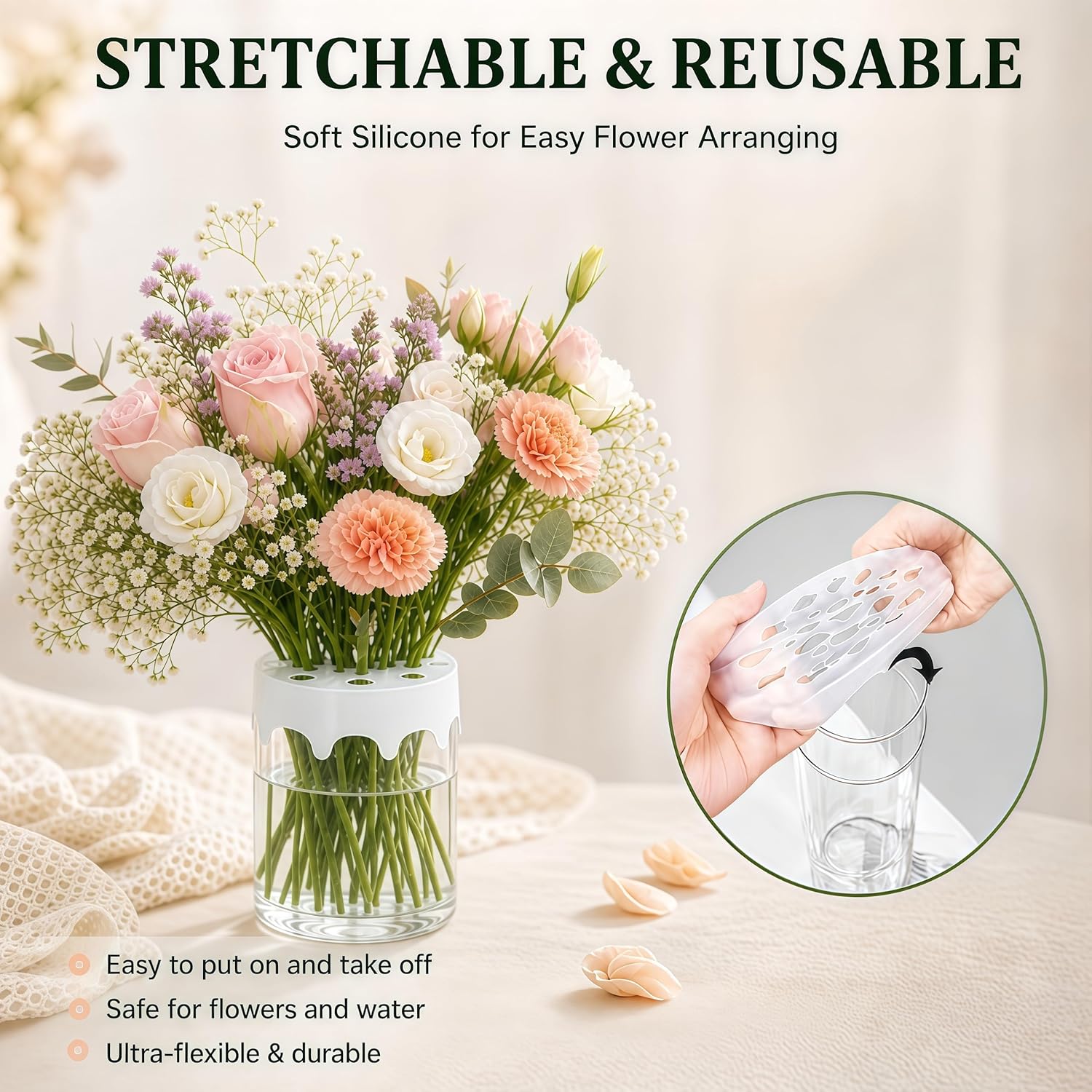 Silicone Blossom Grid Flower A - Flower Girl Basket ulasan dan harga