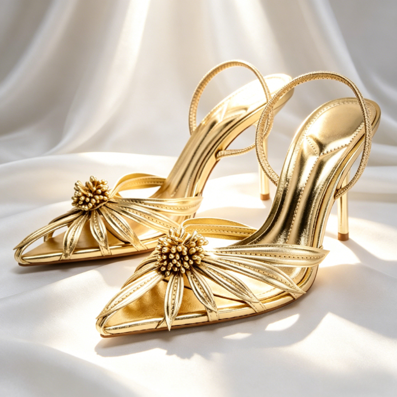 Luxury Gold Floral Detail Slin - Wedding Shop ulasan dan harga