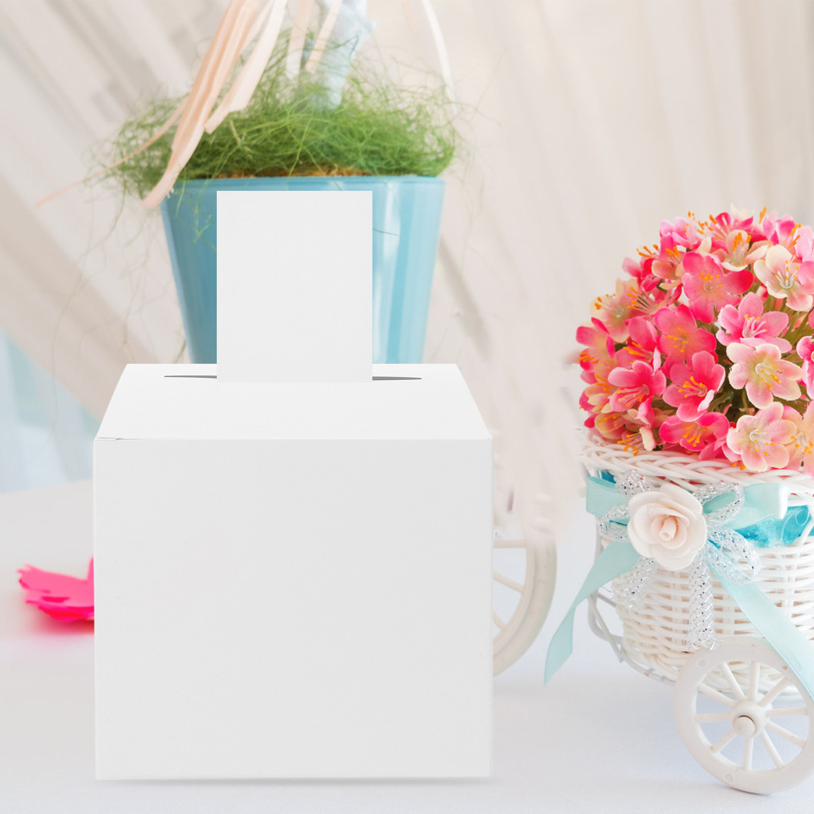1Set Wedding Card Box White Pa - Wedding Card Box ulasan dan harga