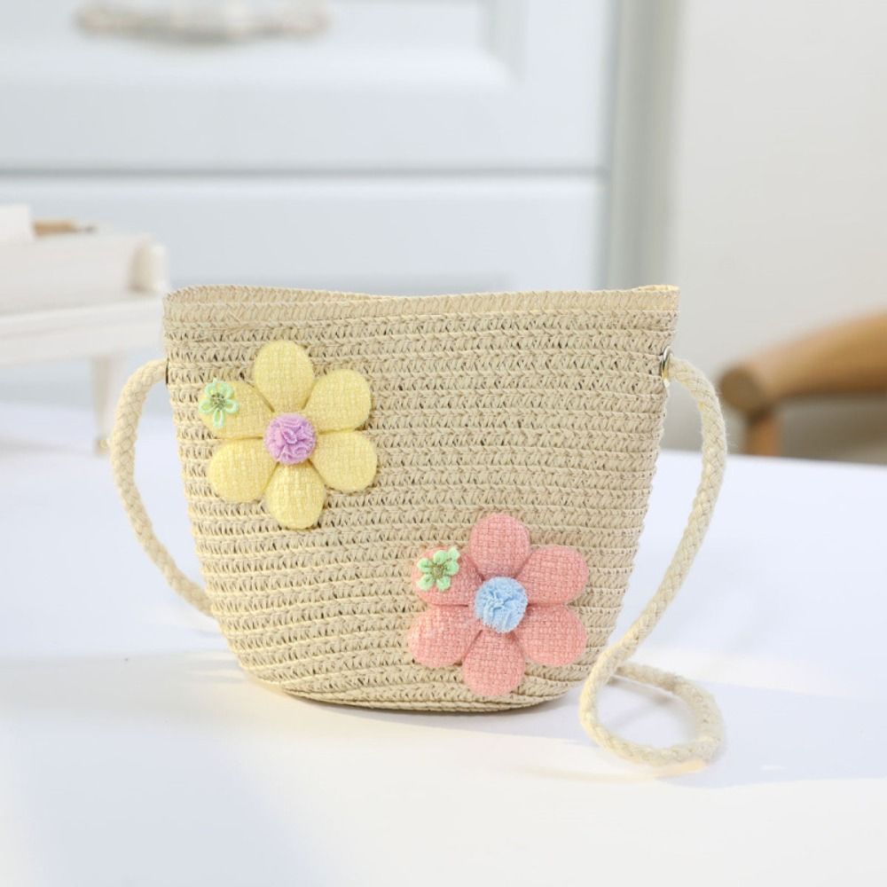 Cute Handmade Woven Girl Flowe - Flower Girl Basket ulasan dan harga
