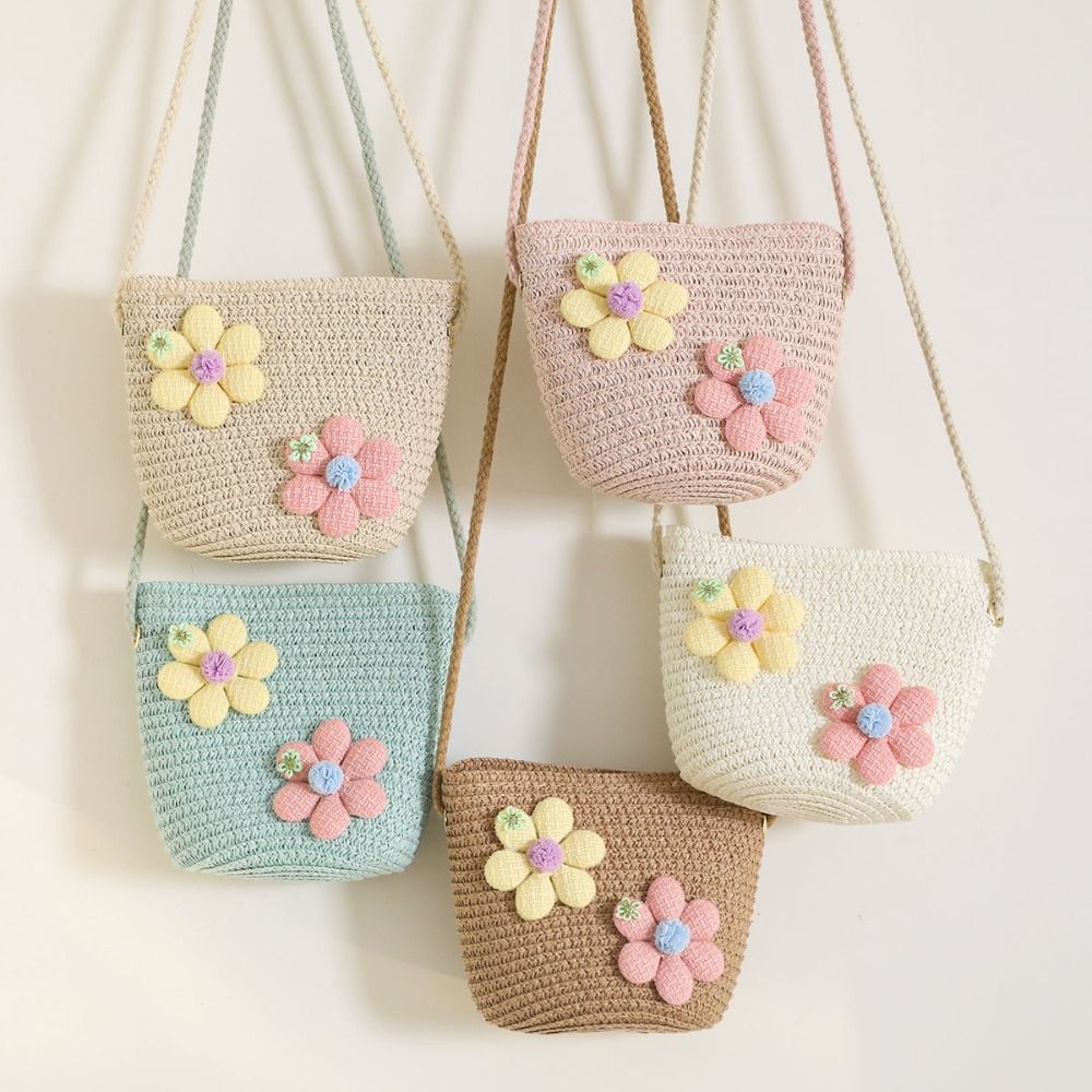 Cute Handmade Woven Girl Flowe - Flower Girl Basket ulasan dan harga