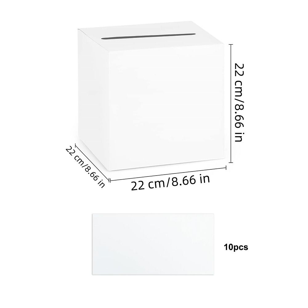 Creative White Black Wedding C - Wedding Card Box ulasan dan harga